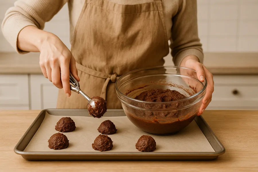 chocolate truffle cookies 3