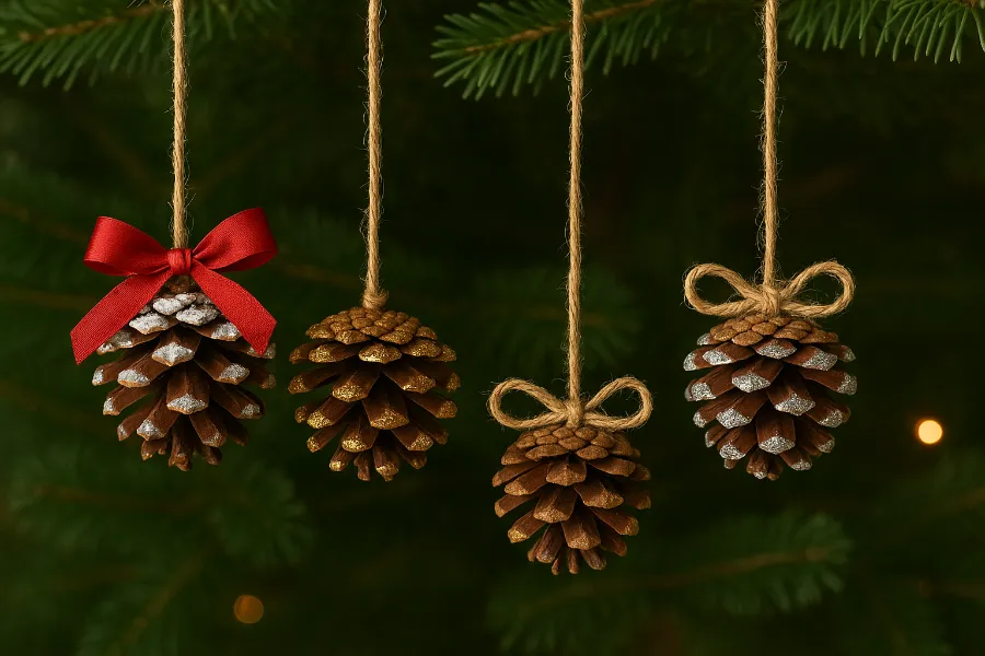 pinecone ornaments 1