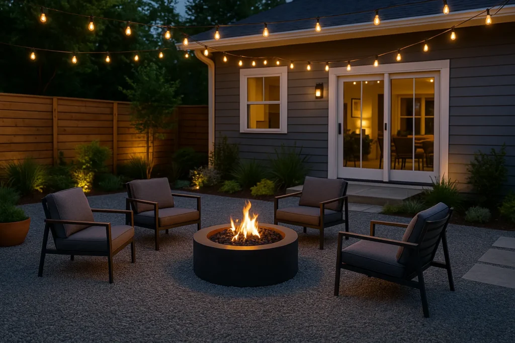 gravel patio 1