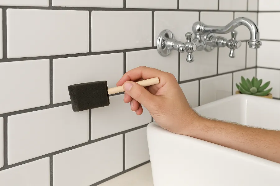 can you paint grout 2