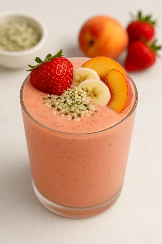 strawberry peach smoothie