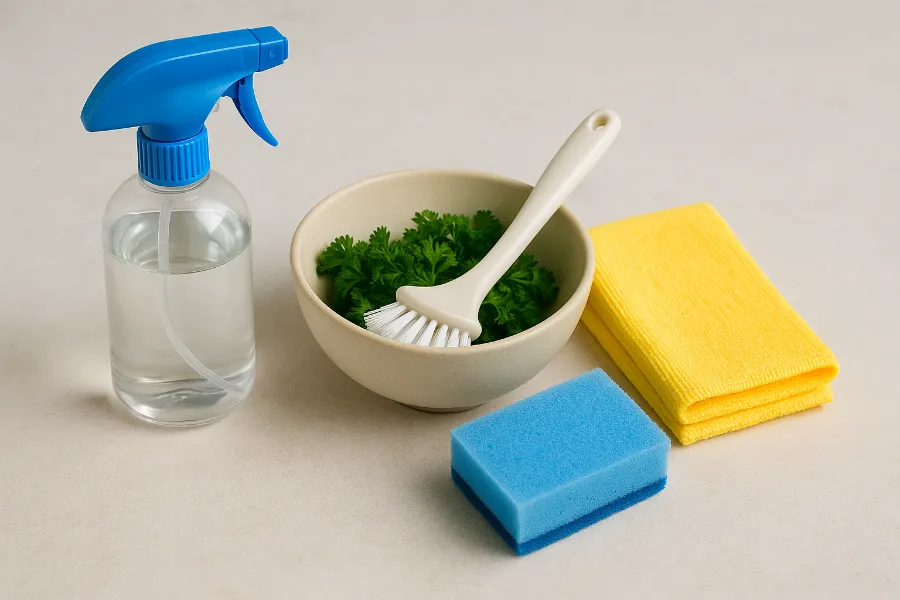 cleaning fruit with baking soda 2