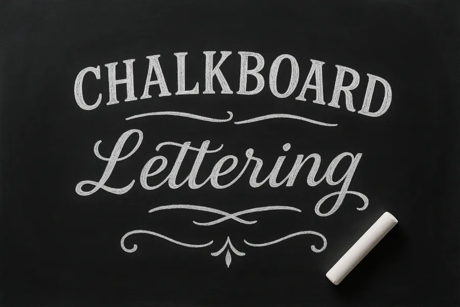 chalkboard lettering 1