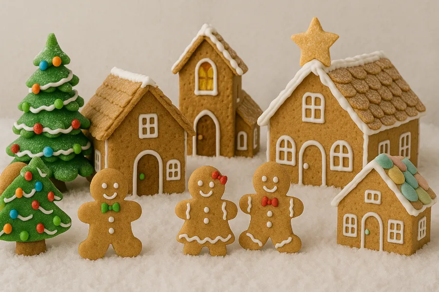 gingerbread house ideas with ginger man