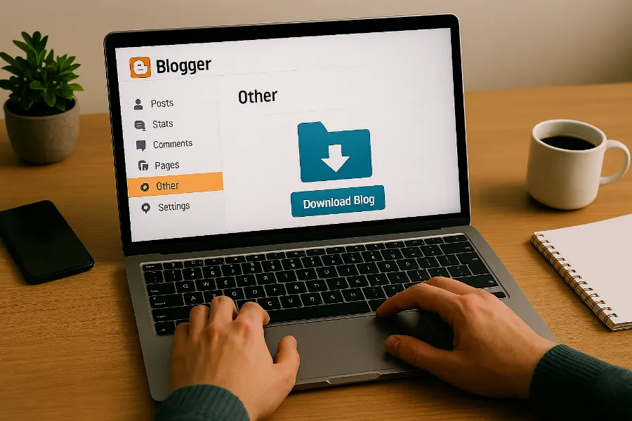 how to backup blogger 3