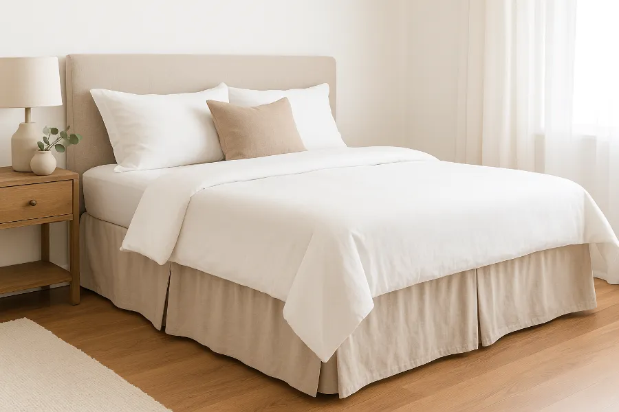 diy bed skirt no sew 1