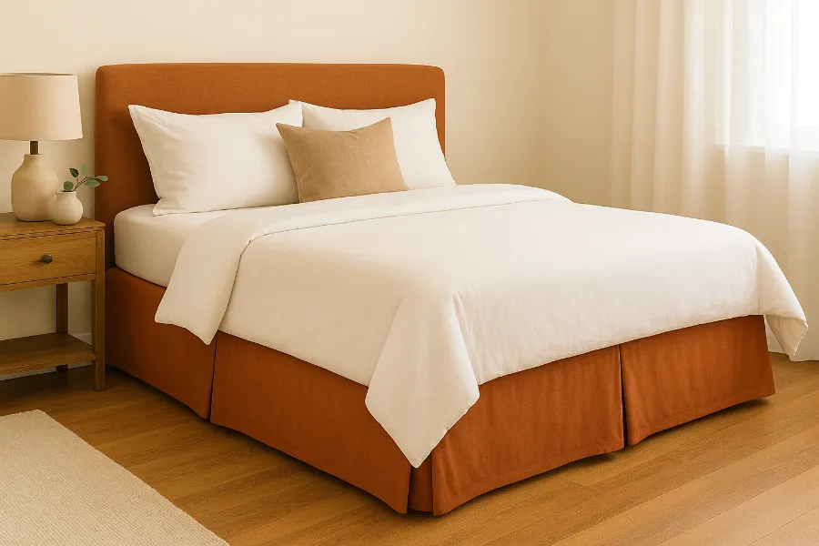 diy bed skirt no sew 2