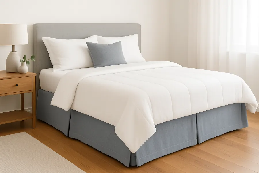 diy bed skirt no sew 3