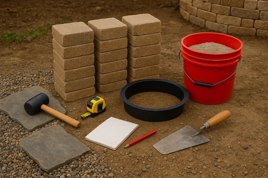 stone fire pit kit 2