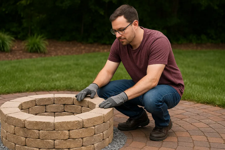 stone fire pit kit 3