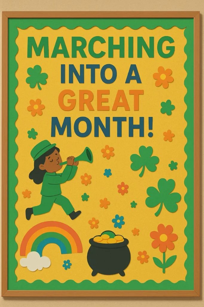 march bulletin board ideas marching