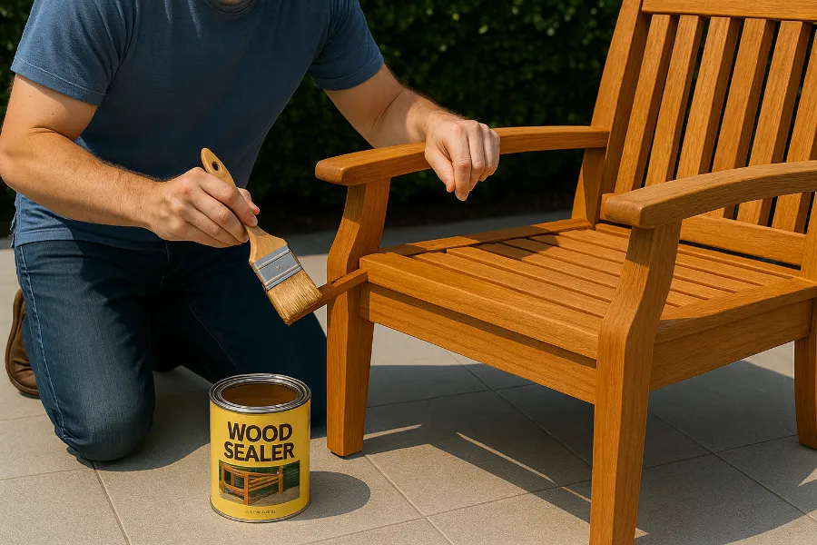 sealing teak outdoor furniture 3