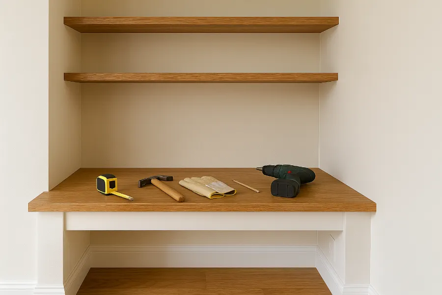 built in desk alcove 3