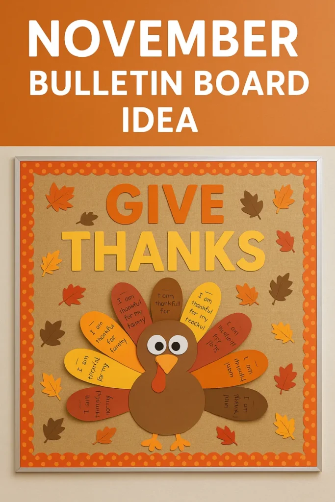 november bulletin board ideas turkey