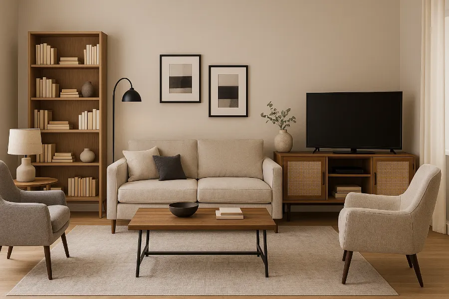 awkward living room layout ideas (tv)
