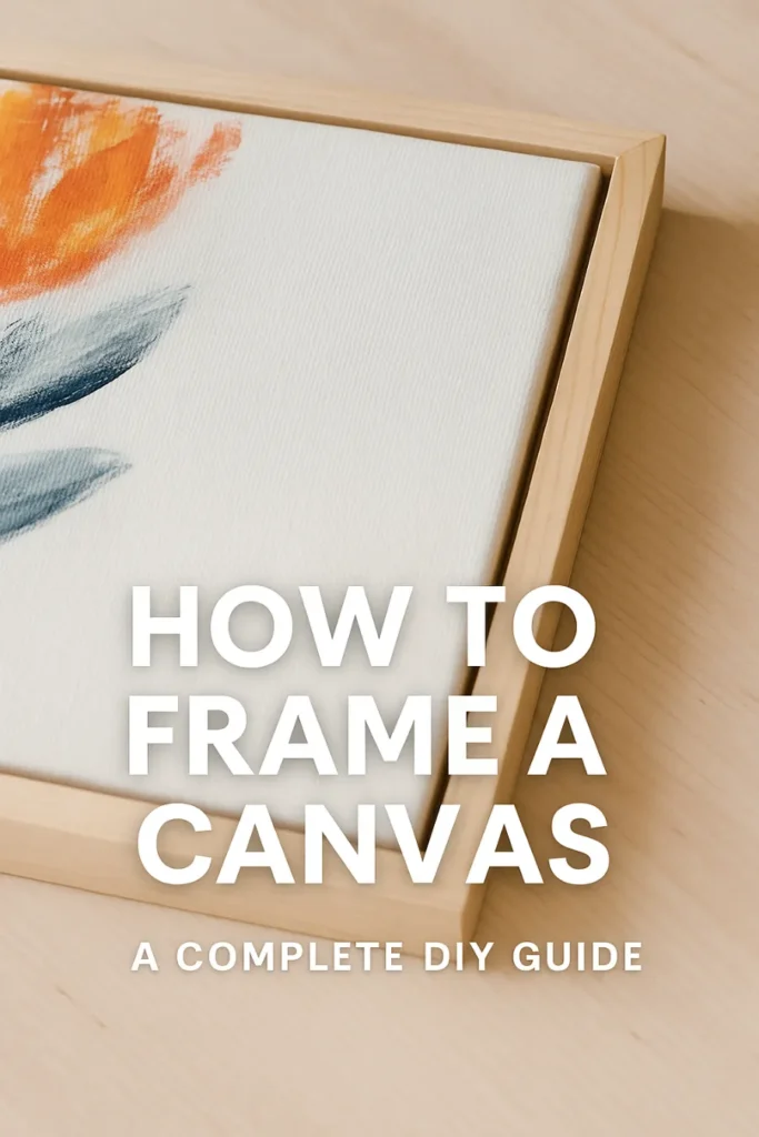how to frame a canvas