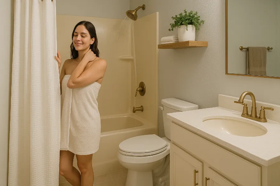 modern almond bathroom 4
