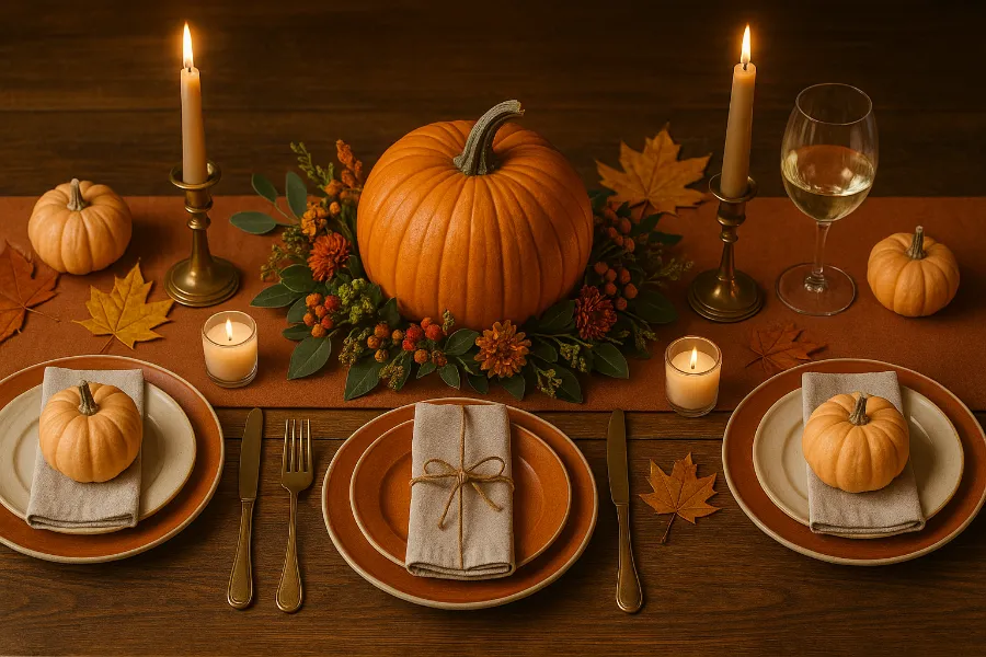 thanksgiving table decor