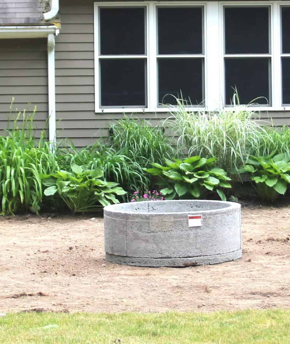 Gravel Patio Fire Pit Project Removing Sod Shine Diy Design