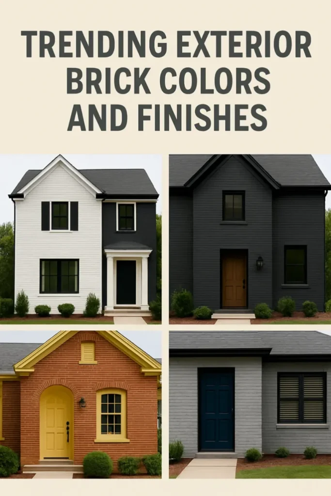house exterior brick paint color ideas dark