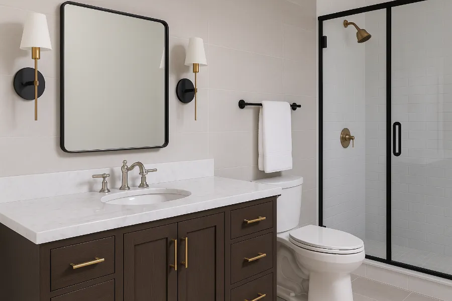 mixed metals in bathroom (1)
