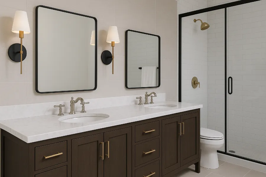 mixed metals in bathroom (2)