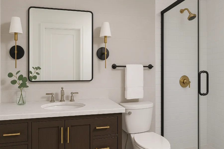 mixed metals in bathroom (3)