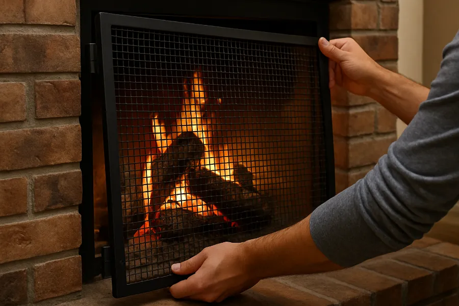 fireplace screens 4