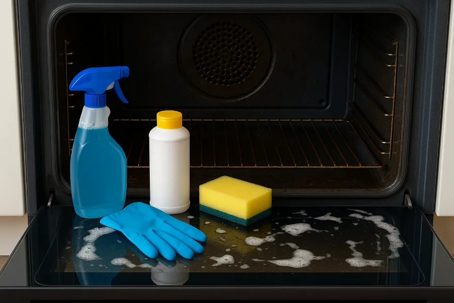 how to clean oven glass 3