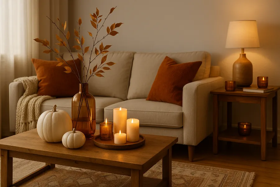 living room fall decor ideas 1