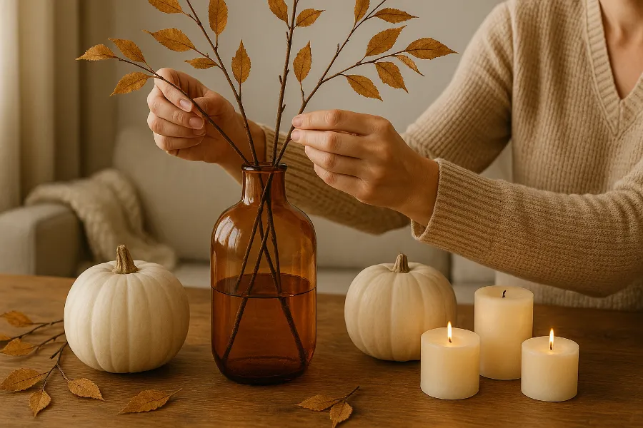 living room fall decor ideas 2