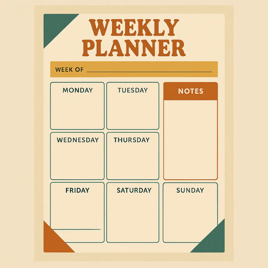 how to sell digital art on etsy weekly planner