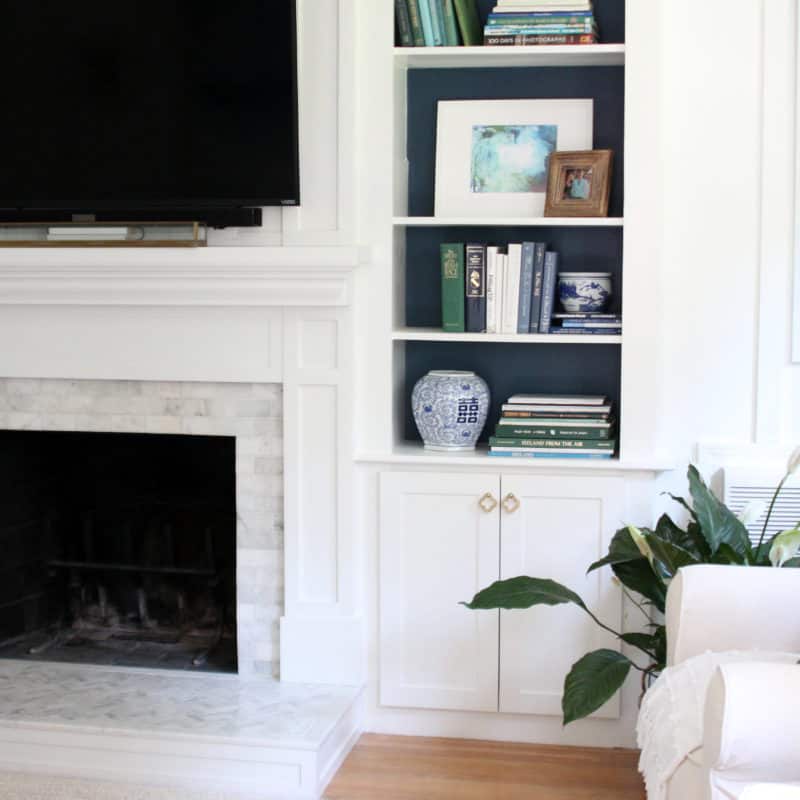 Updating & Adding Cabinet Doors To Built-In Bookcases