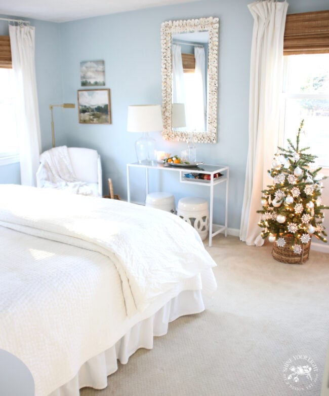 A Peaceful and Serene Holiday Guest Room - Shine Your Light