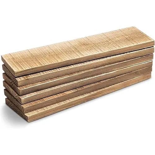 6 Pack Rustic Style Weathered Reclaimed Wood Bundle Perfect for Homemade Shelves