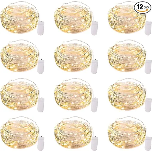 Brightown 12 Pack LED Fairy Lights Battery Operated String Lights