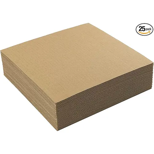 Mat Board Center, 25 pack 12x12 Brown Cardboard sheet
