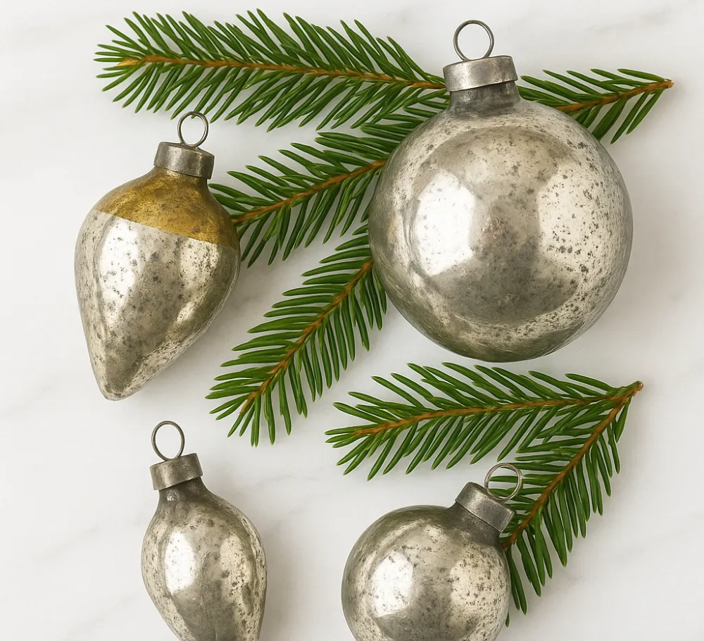 DIY Mercury Glass Ornaments