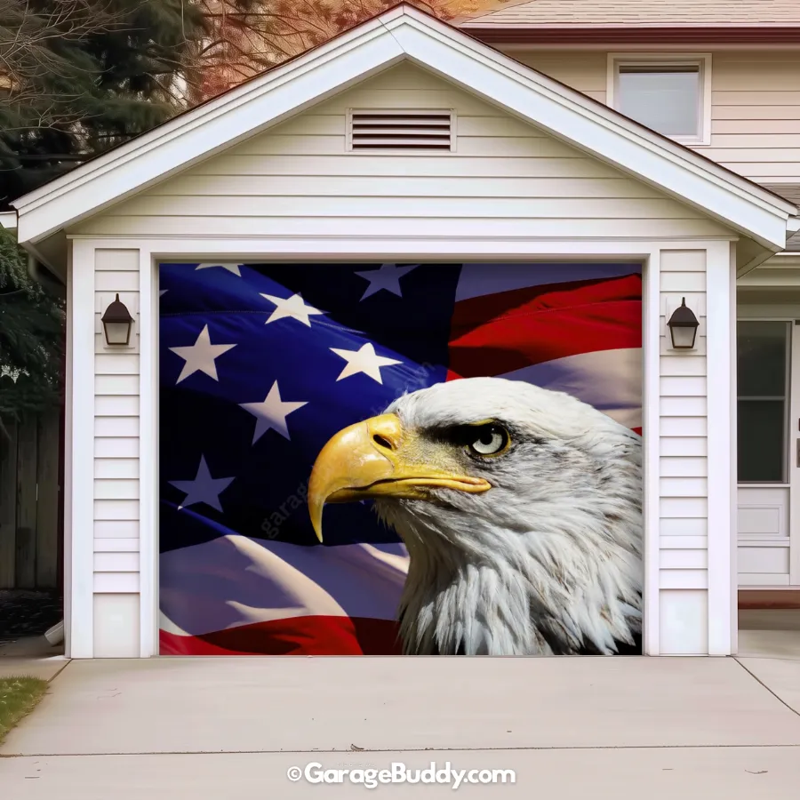 Garagebuddy- American Bald Eagle and US Flag