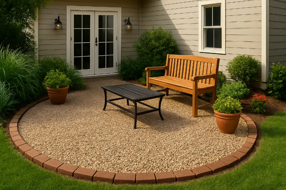 Pea Gravel Patio Edging Ideas