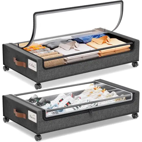 Yecaye Under Bed Storage with Wheels