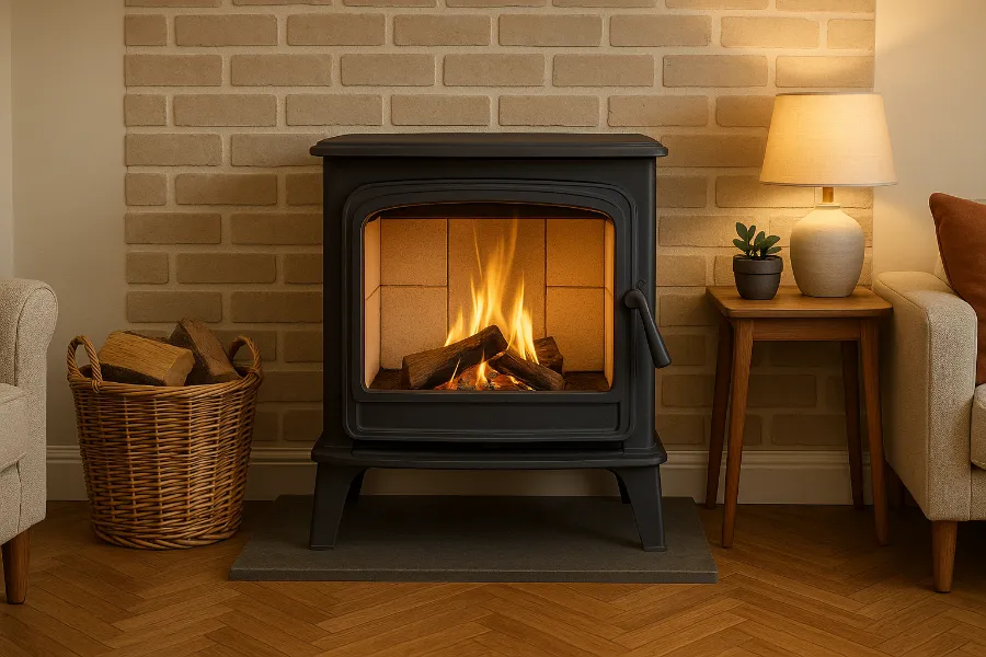 how to install fire bricks in wood stove 4