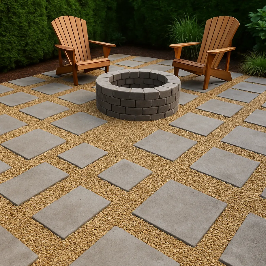 Teras Pea Kerikil dengan Pavers: Panduan untuk Desain, Biaya, dan Gaya