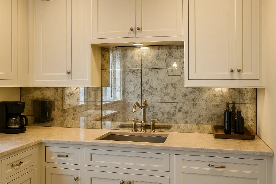 Backsplash cermin antik: Pernyataan desain untuk rumah Anda Backsplash cermin antik: Pernyataan desain untuk rumah Anda