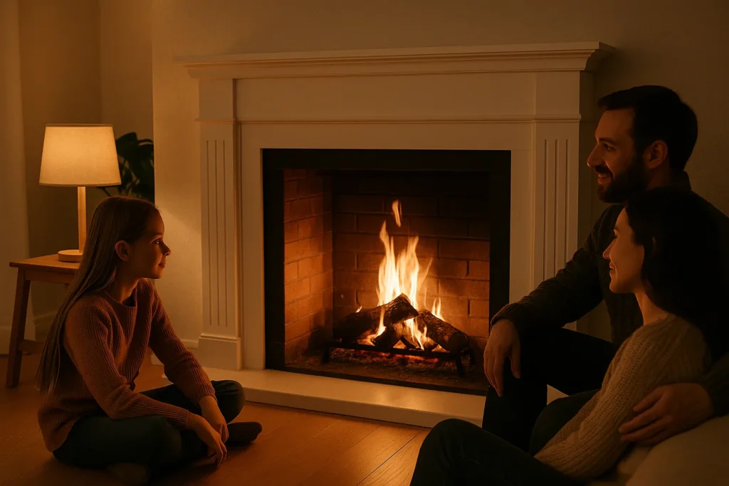 A_photograph_captures_a_family_of_three_with_light