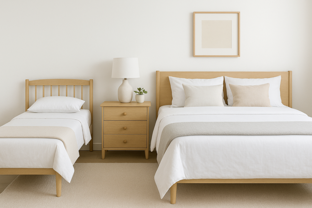 A_photograph_showcases_a_bedroom_with_two_beds_sid
