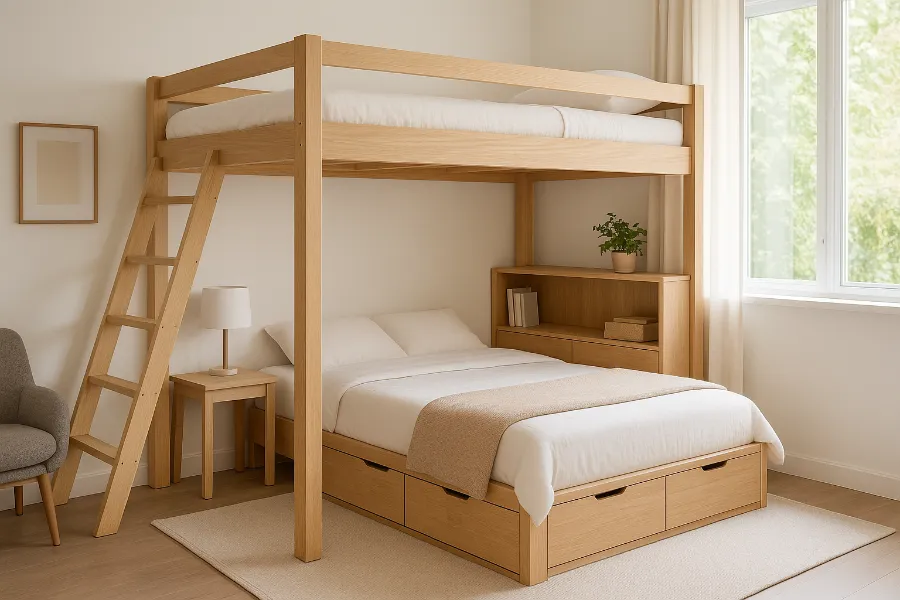 bed with bed underneath (3)