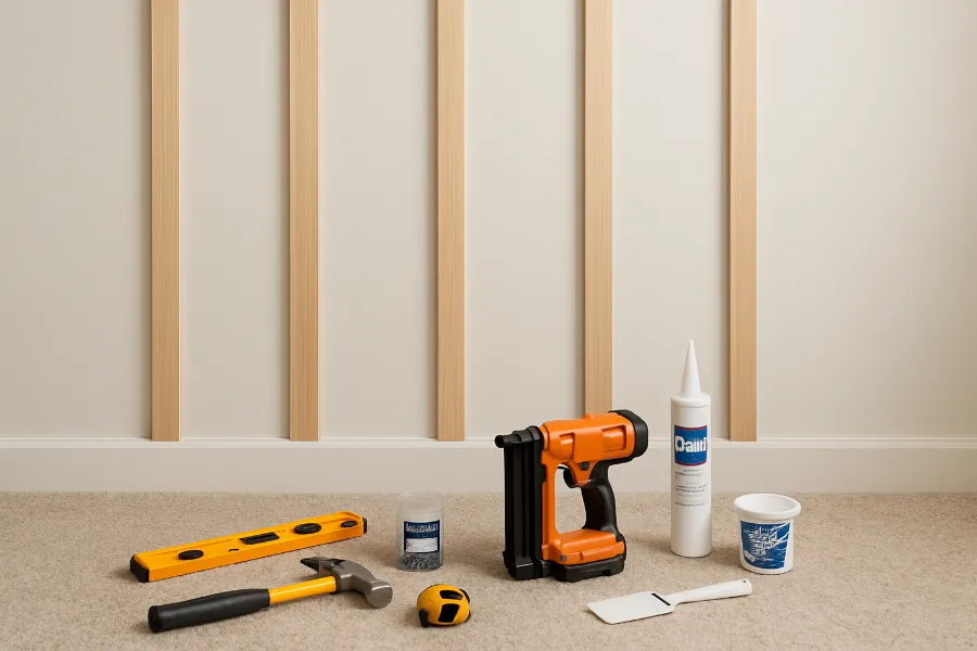 board and batten accent wall 2