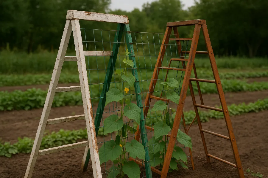 Diy Cucumber Trellis 3