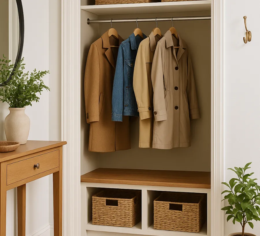 foyer entryway closet makeover 1